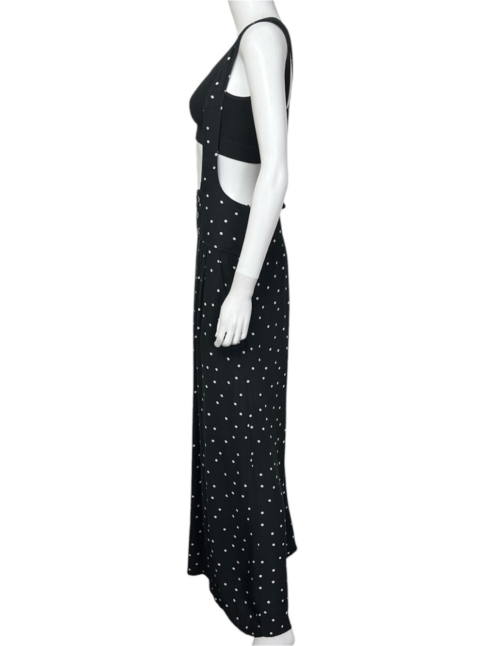 Free People Keep It Jumpin’ Jumper in Black Polka Dot - sz 6 - Picture 8 of 13